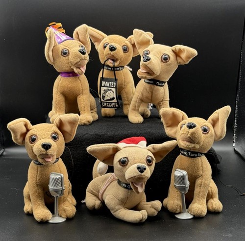 Six Taco Bell Chihuahuas